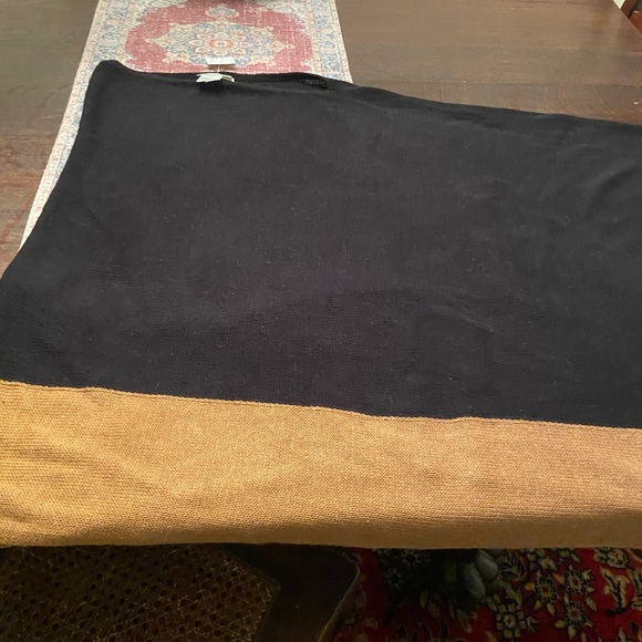 NWT J Crew Wool/Cashmere Colorblock Poncho - Picture 3 of 7